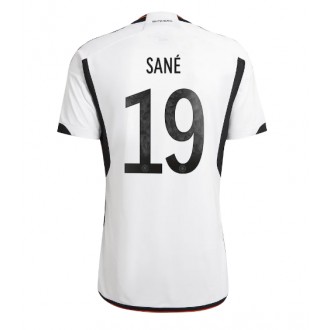 Herren Fußballbekleidung Deutschland Leroy Sane #19 Heimtrikot WM 2022 Kurzarm